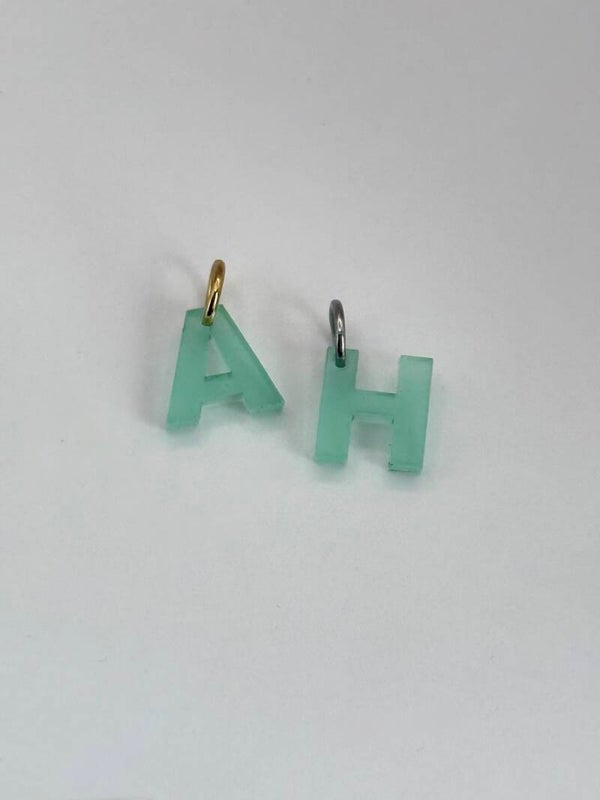 SMUK BI Anhänger "Letters" mint nachtleuchtend