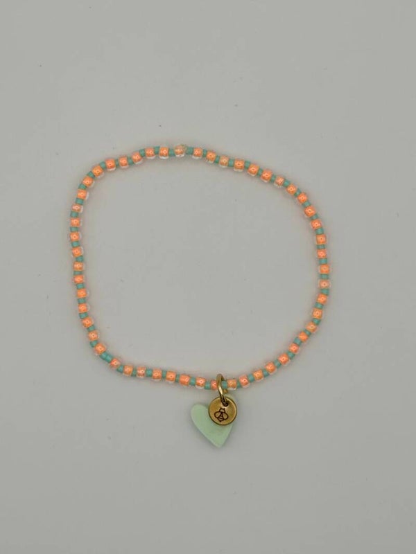SMUK BI Armband Miyuki neon peppermint