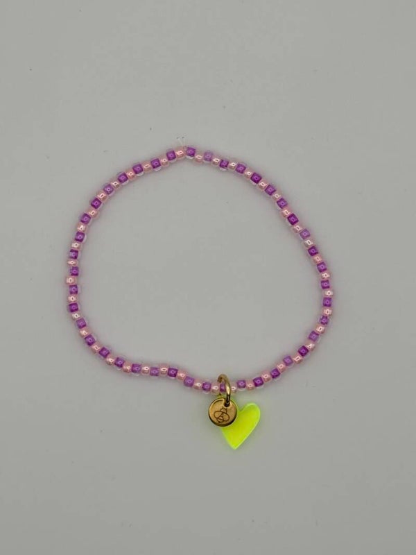 SMUK BI Armband Miyuki neon grape