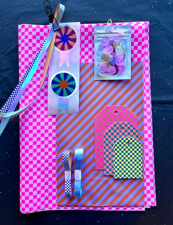 SMUK BI Verpackungsset "Check & Stripes"