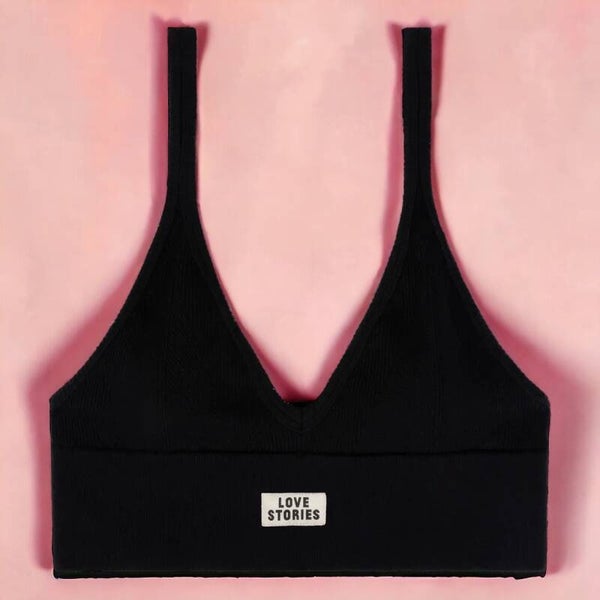 LOVE Stories Sport Bralette Posey schwarz
