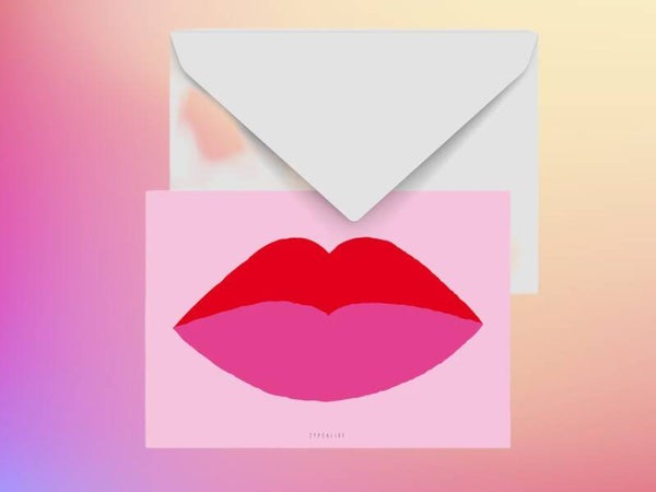 TYPEALIVE Postkarte Lips
