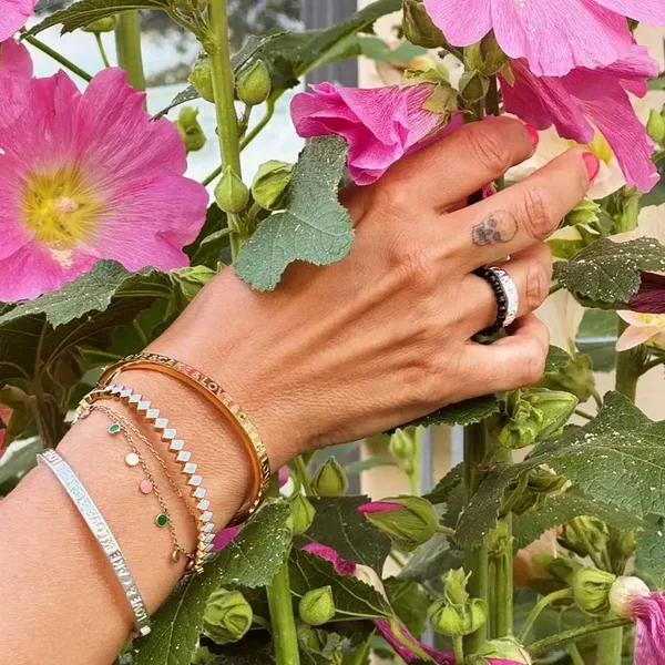 LULU COPENHAGEN Love & Cake Armreif silber