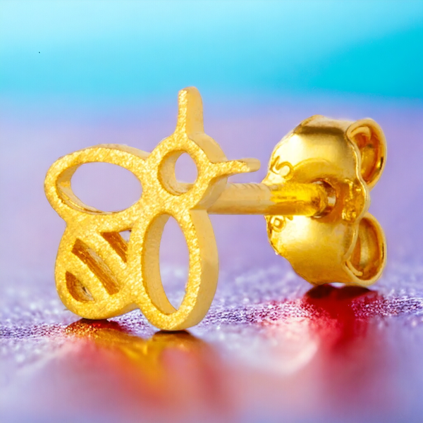 LULU COPENHAGEN Ohrstecker Bzzz 1 Stück vergoldet