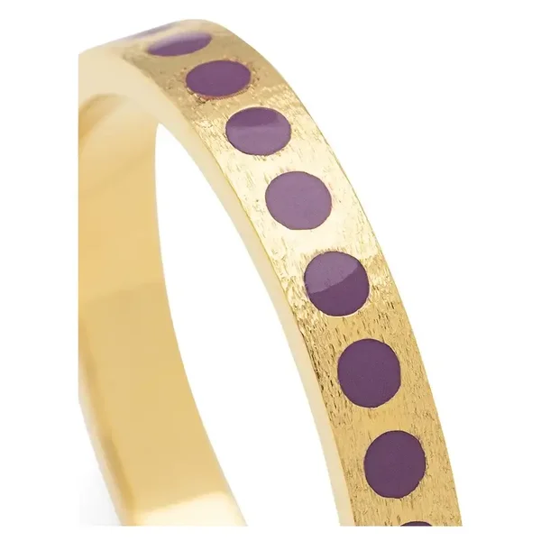 LULU COPENHAGEN Pattern Ring Purple Harvest