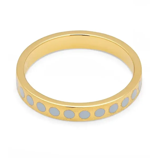 LULU COPENHAGEN Pattern Ring Skyride Blue