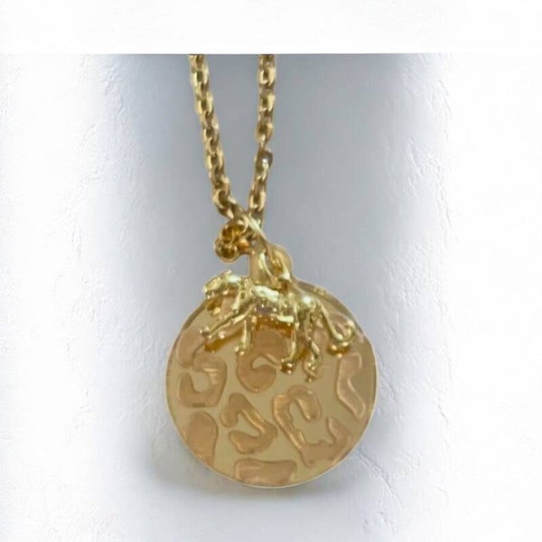 SMUK BI Kette "Leo" Gold mit  Anhänger #38