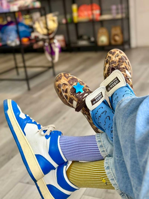 EAT MIELIES Socken Boobs blau