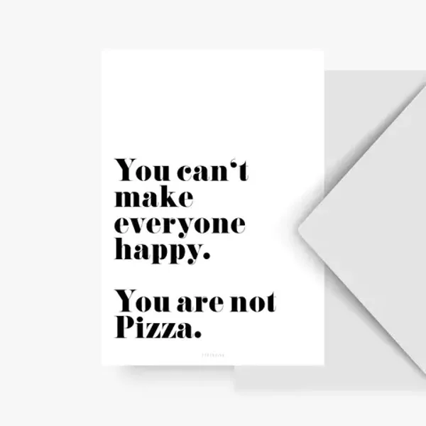 TYPEALIVE Postkarte Pizza