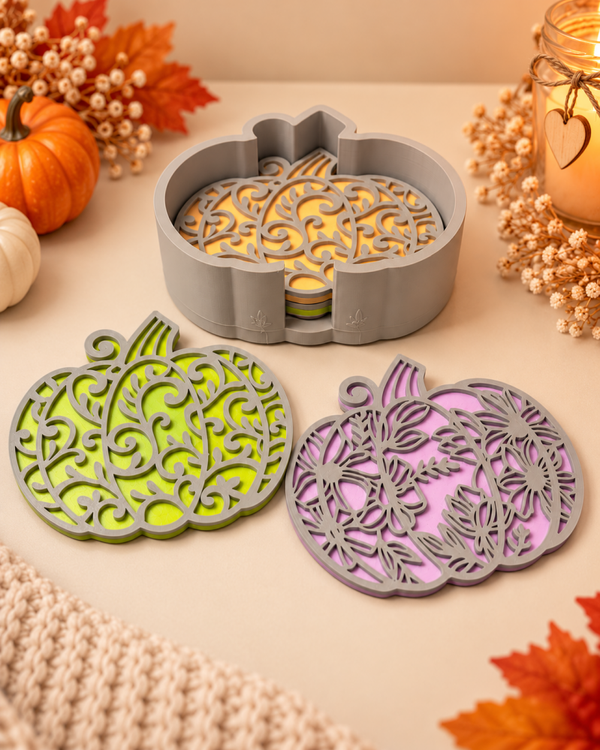 pumpkin coasters