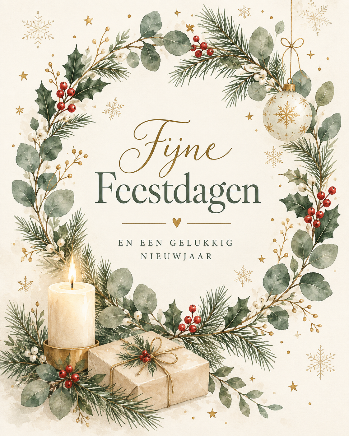 fijne feestdagen