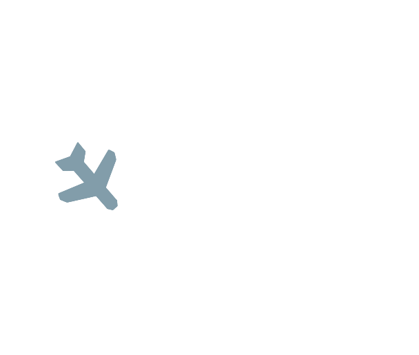 Wedding and Dreams, secondary logo. De mooiste dingen verzin je niet van te voren, maar kom je tegen op de weg ernaar toe. Vliegtuigje en stippellijnen die een looping maken staan symbool voor de ontspannen reis die jullie samen met Elvira Patelias gaan m