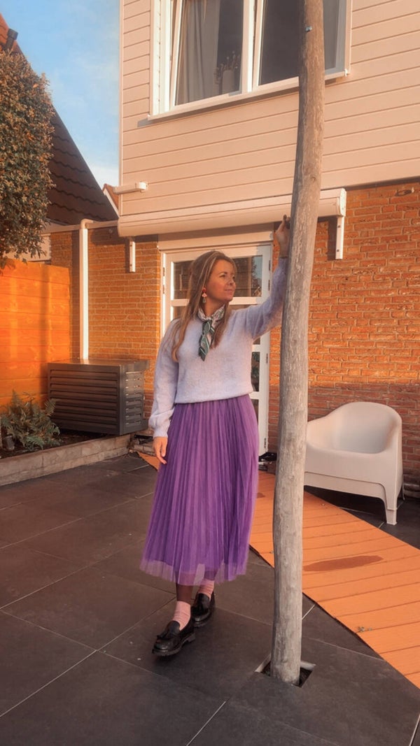 Tule lila rok