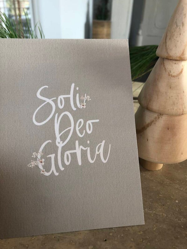 Kaart Soli deo gloria