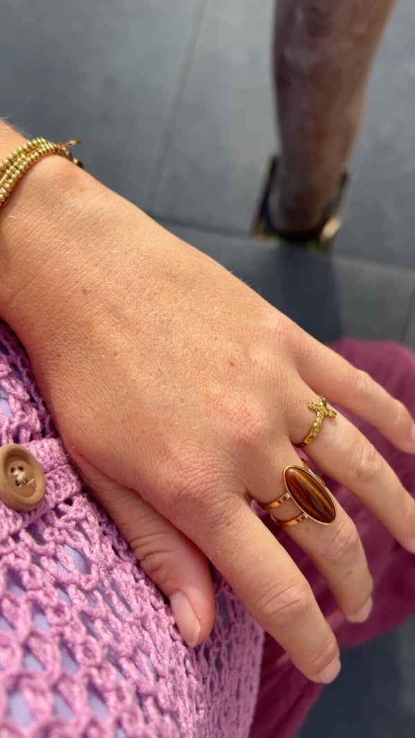 Ring met grote steen