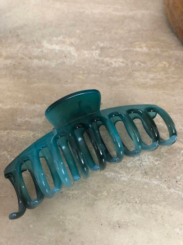 Haarklem groen/blauw