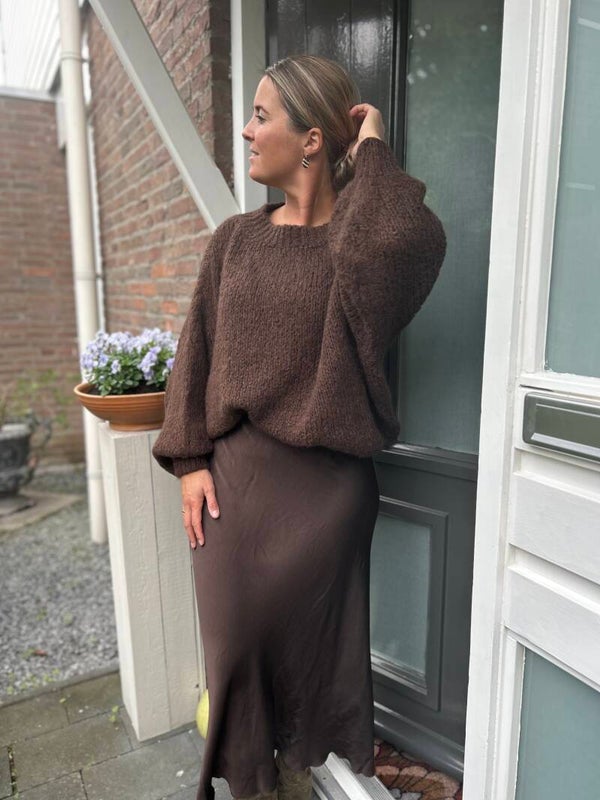 Bruine warme trui