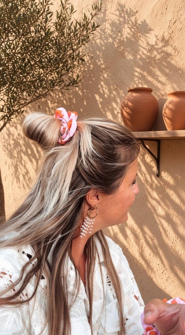 Scrunchie manderijn