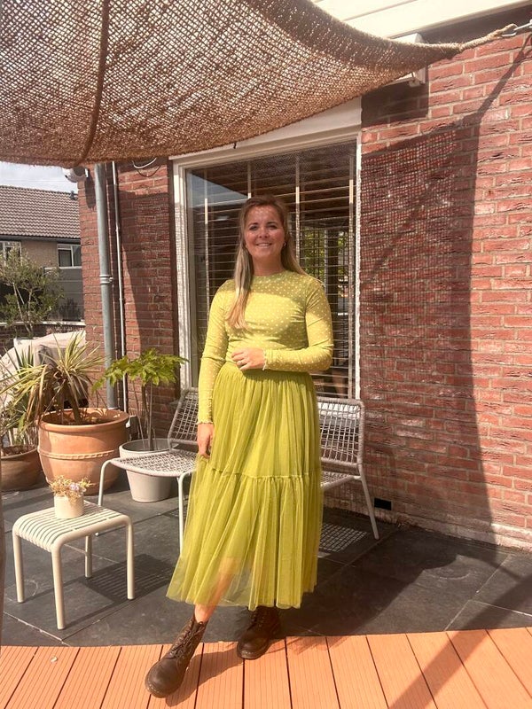Tule rok groen