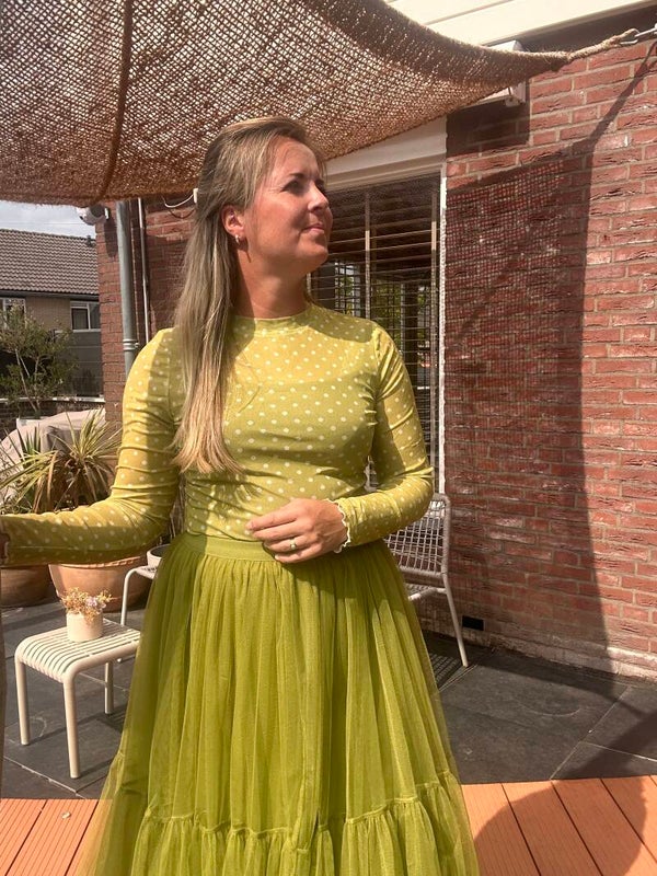 Dot top groen