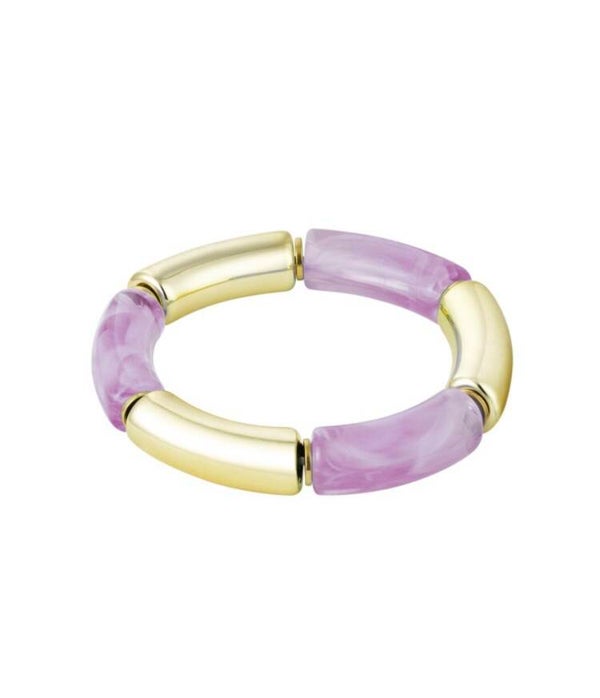 Tube Armband lila Acryl