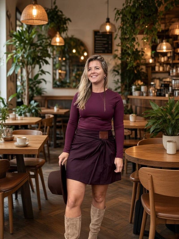 Bordeaux rokje
