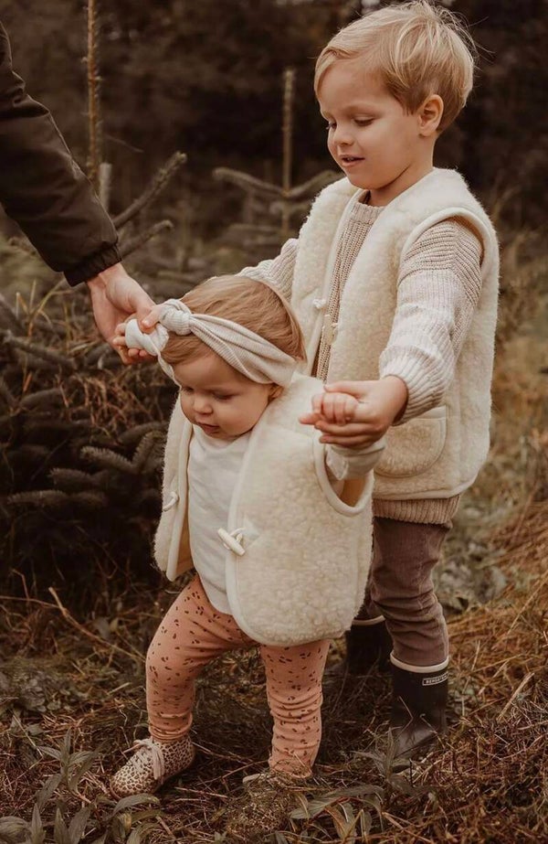 Kind bodywarmer flate white