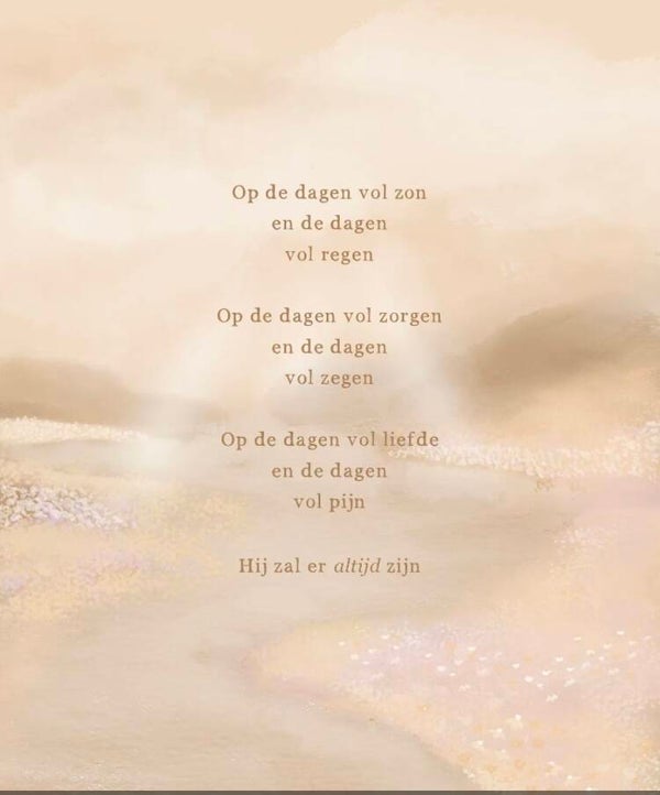 Kaart: Hij zal er altijd zijn