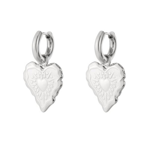 White love oorbellen