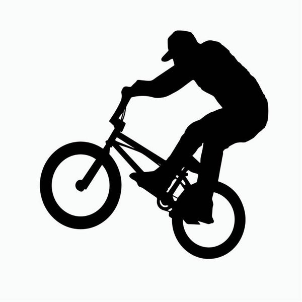 Bmx Wheelie Muursticker