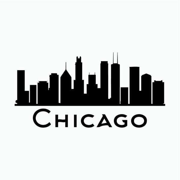 Chicago Skyline Muursticker