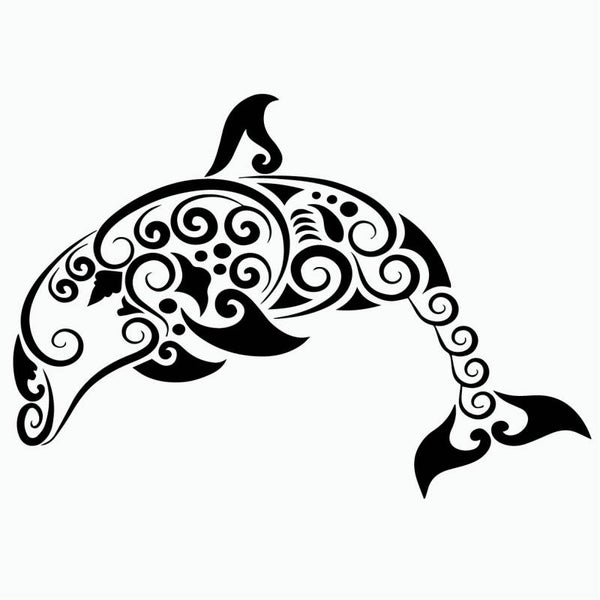 Dolfijn Tribal Auto Sticker