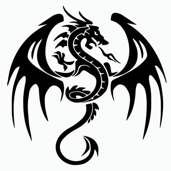 Draak Tribal Auto Sticker