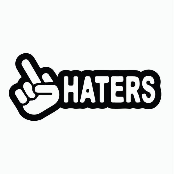 Haters Auto Sticker