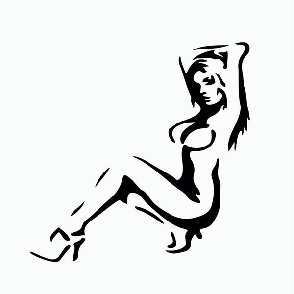 Hot Girl Auto Sticker