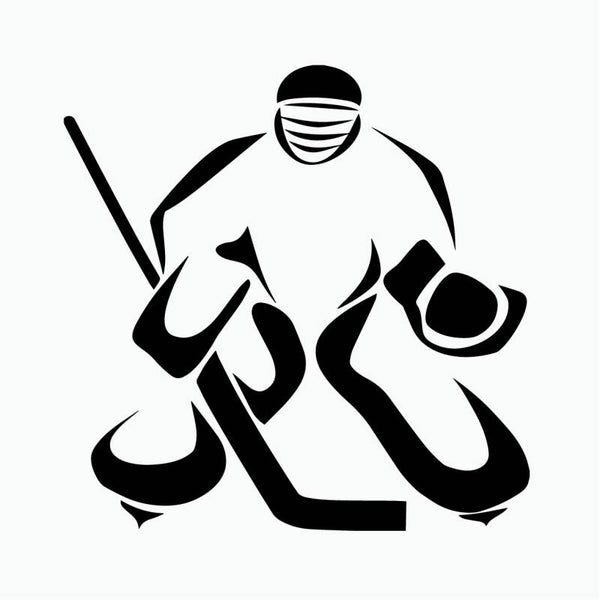 Ice Hockey Keeper Muursticker