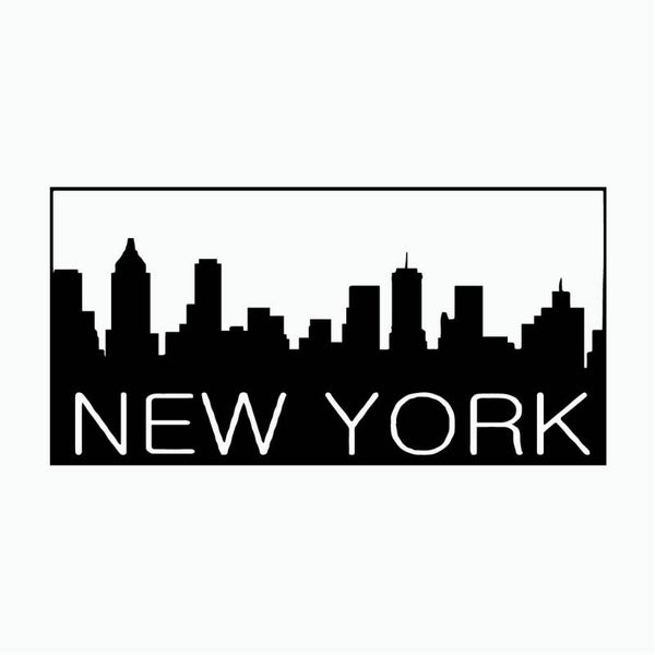 New York Square Muursticker