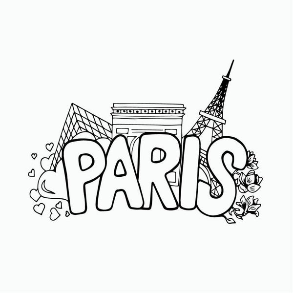 Paris Flowers Muursticker