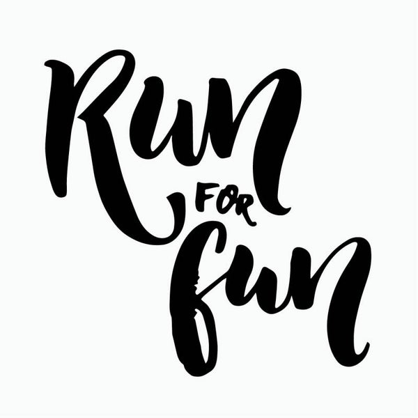 Run For Fun Muursticker