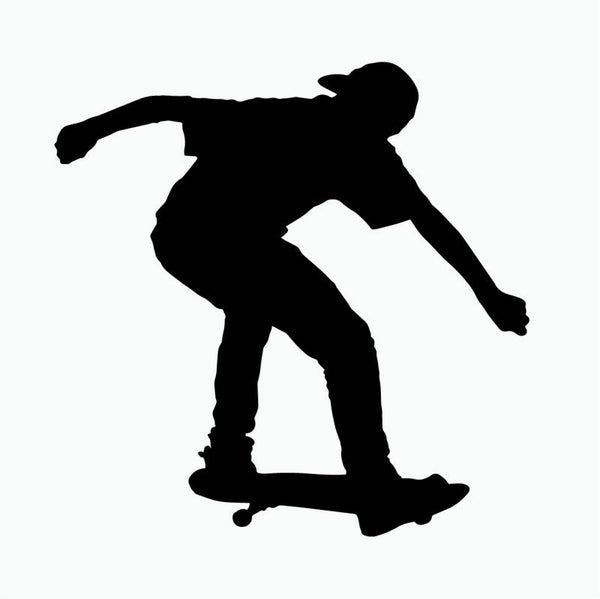 Skateboarder Trick Muursticker