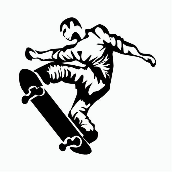 Skateboard Flip Muursticker