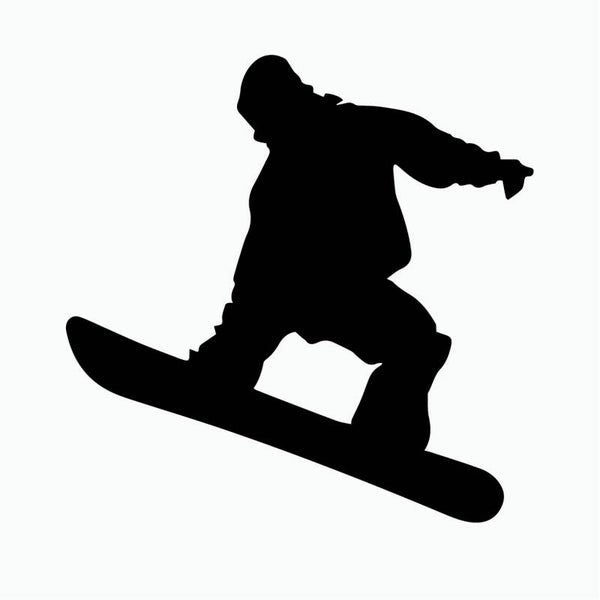 Snowboarder Muursticker