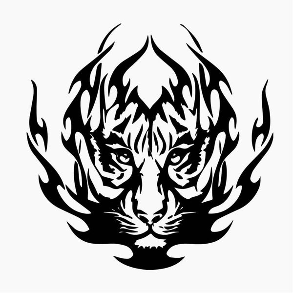 Tiger Camo Auto Sticker