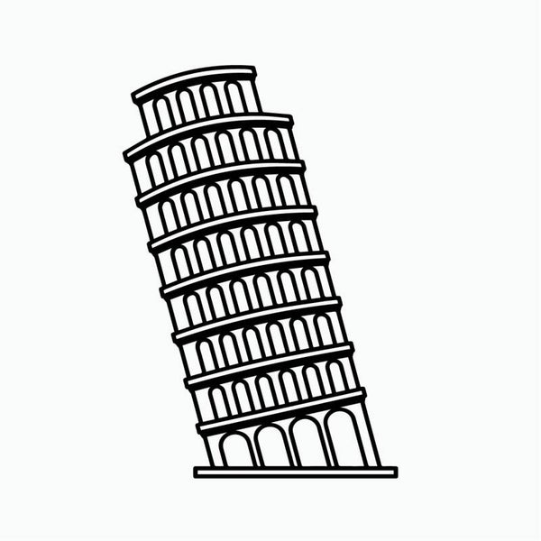 Toren Van Pisa Muursticker