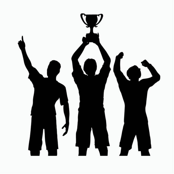 Winnaars Muursticker