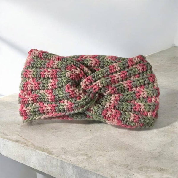Crochet head warmer, head bandana