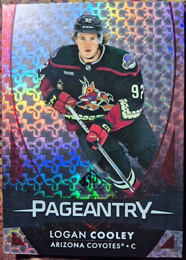 Logan Cooley 2023-24 SP Authentic Pageantry #P-63 Arizona Coyotes