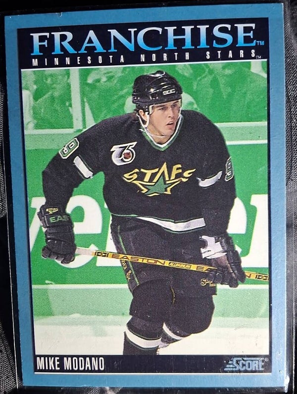 Mike Modano 1992-93 Score Canadian Franchise #427 Minnesota North Stars HOF