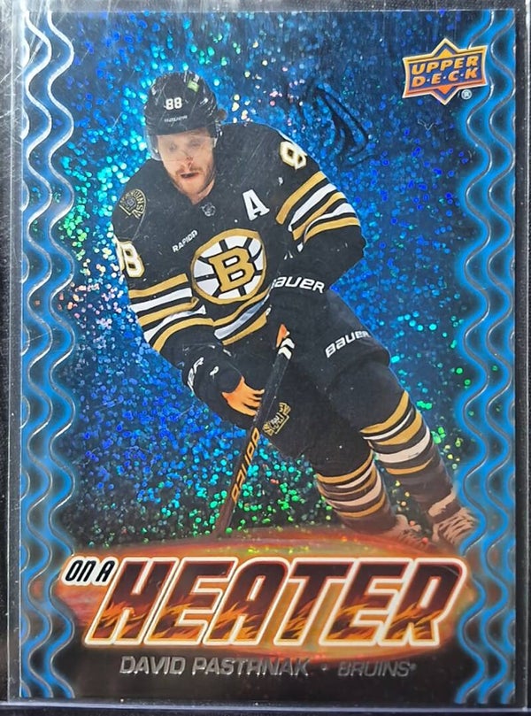 DAVID Pastrnak 2024-25 Upper Deck Series 2 Hockey ON A Heater OH-10
