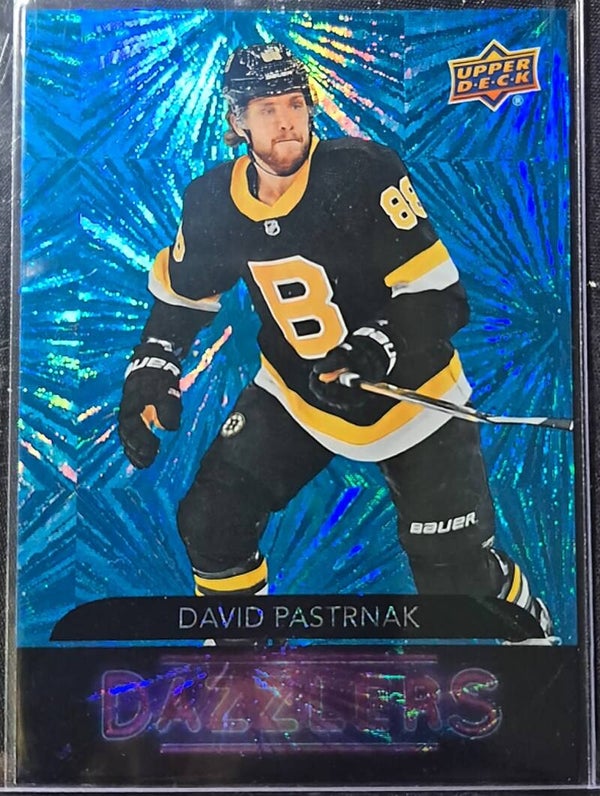 2020 Upper Deck Series 1 Hockey Dazzlers Blue David Pastrnak DZ-3
